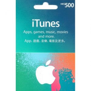 iTunes 500 HKD Gift Card for Hong Kong Account